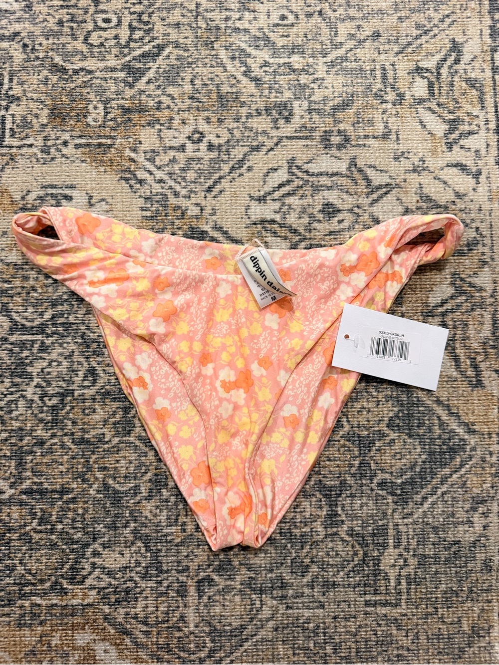 Dippin Daisys Coral Garden swim bikini bottoms.